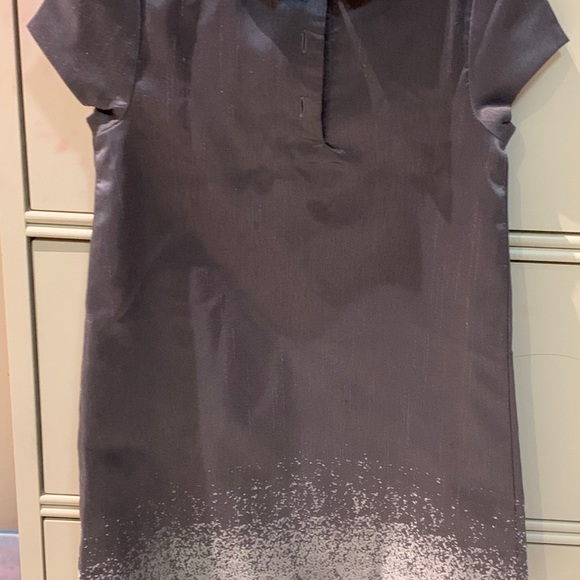 Janie and Jack girls size 4 metallic grey dress - Picture 3 of 15